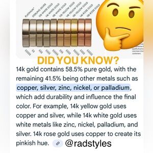 REAL GOLD INFO @Radstyles SHOP NOW 10k & 14k Gold